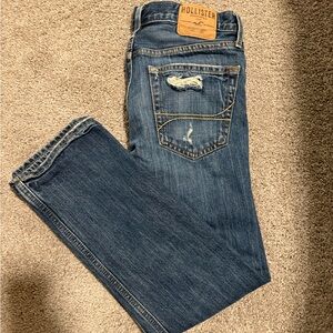 MENS HOLLISTER Classic Distressed Denim Jeans 31x30